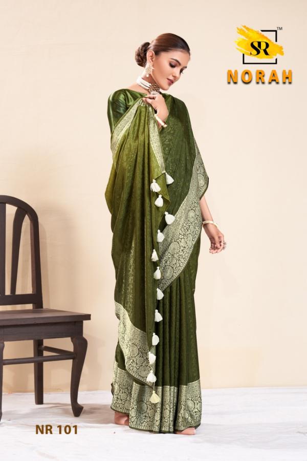 Sr Norah Fancy Wear Designer Dola Silk Saree Collection